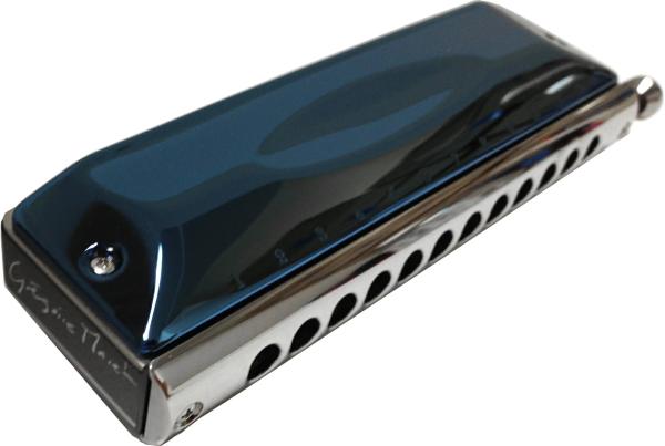 SUZUKI スズキ G-48 クロマチックハーモニカ グレゴア マレ ブルー 12