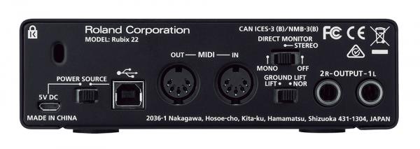 Roland ローランド Rubix22 オーディオインターフェイス DAW DTM 送料