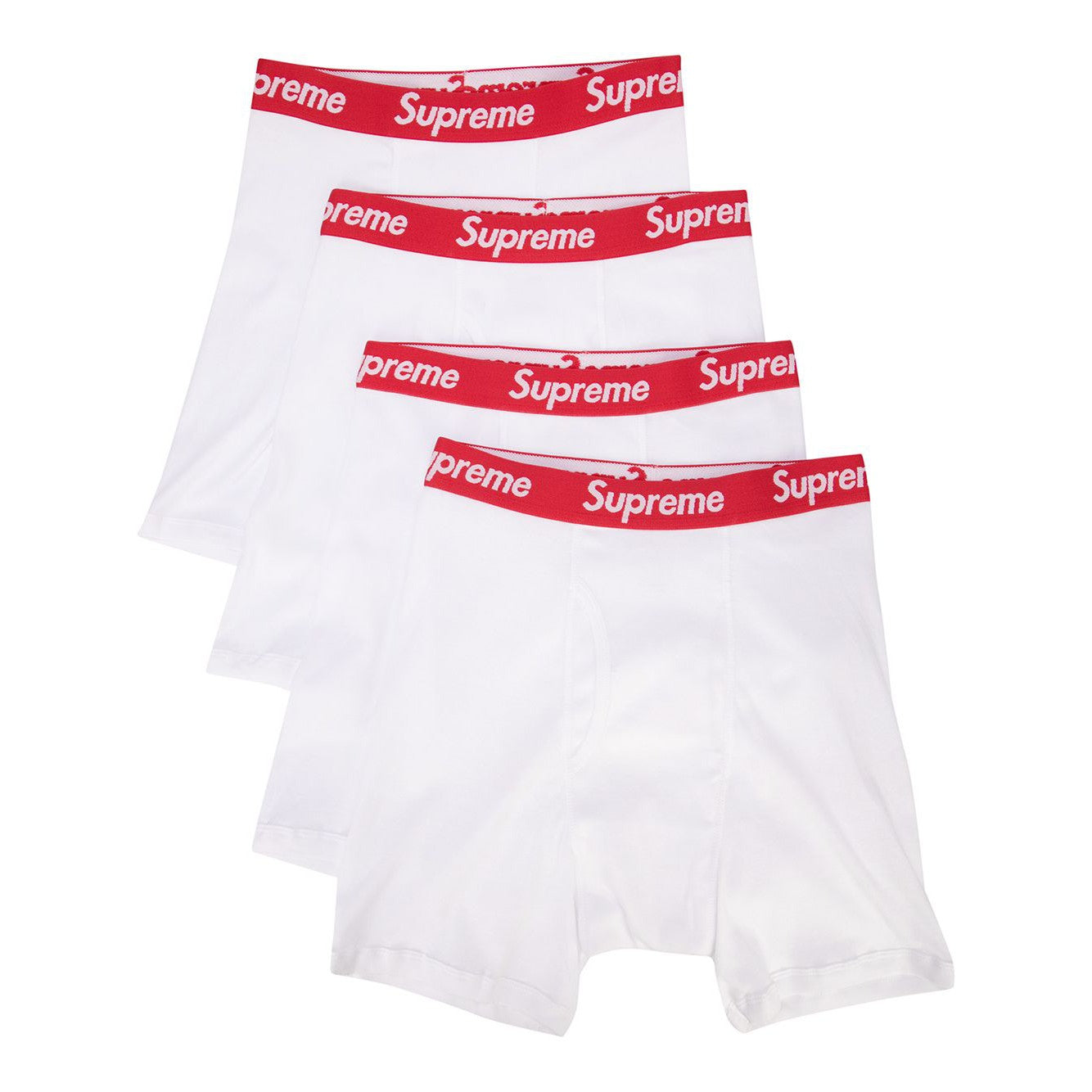 Buy Supreme Hanes Boxer (4 Pack) Briefs White Online - Waves Au