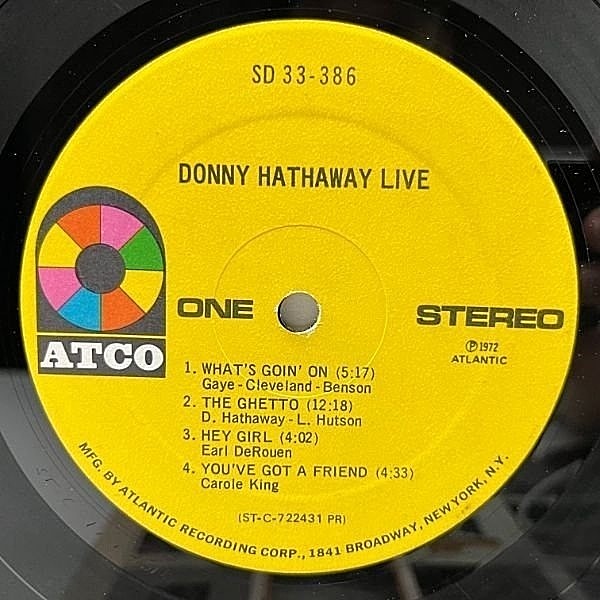 DONNY HATHAWAY / Live (LP) / ATCO | WAXPEND RECORDS