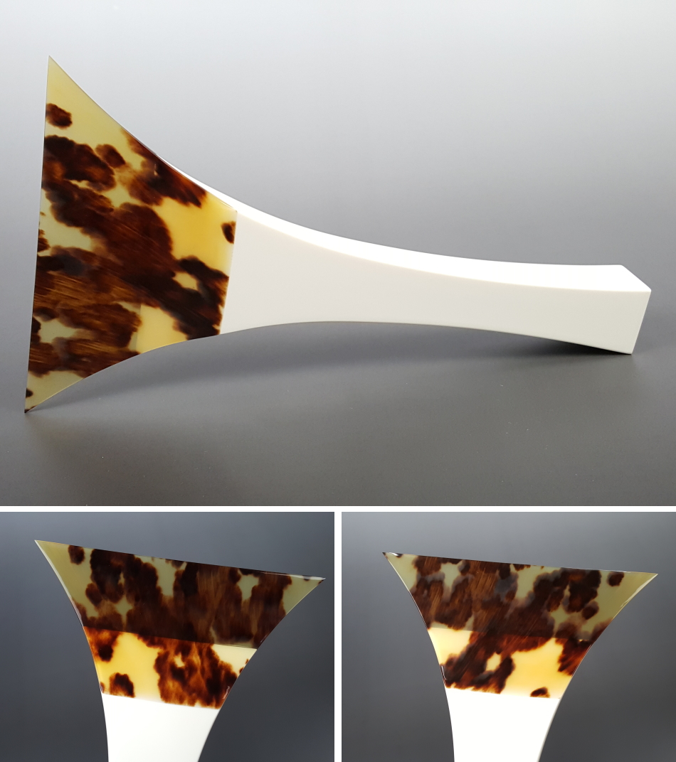 地唄用鼈甲撥（一枚物・七八）・極上