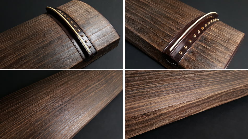 厳選中古品 琴）柾目杢 くり甲琴・紅木巻 WKT-TKOTO13【和楽器市場・本館】