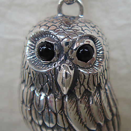 ふくろうペンダント－フクロウ(梟)ネックレス 干支【酉】 silver925