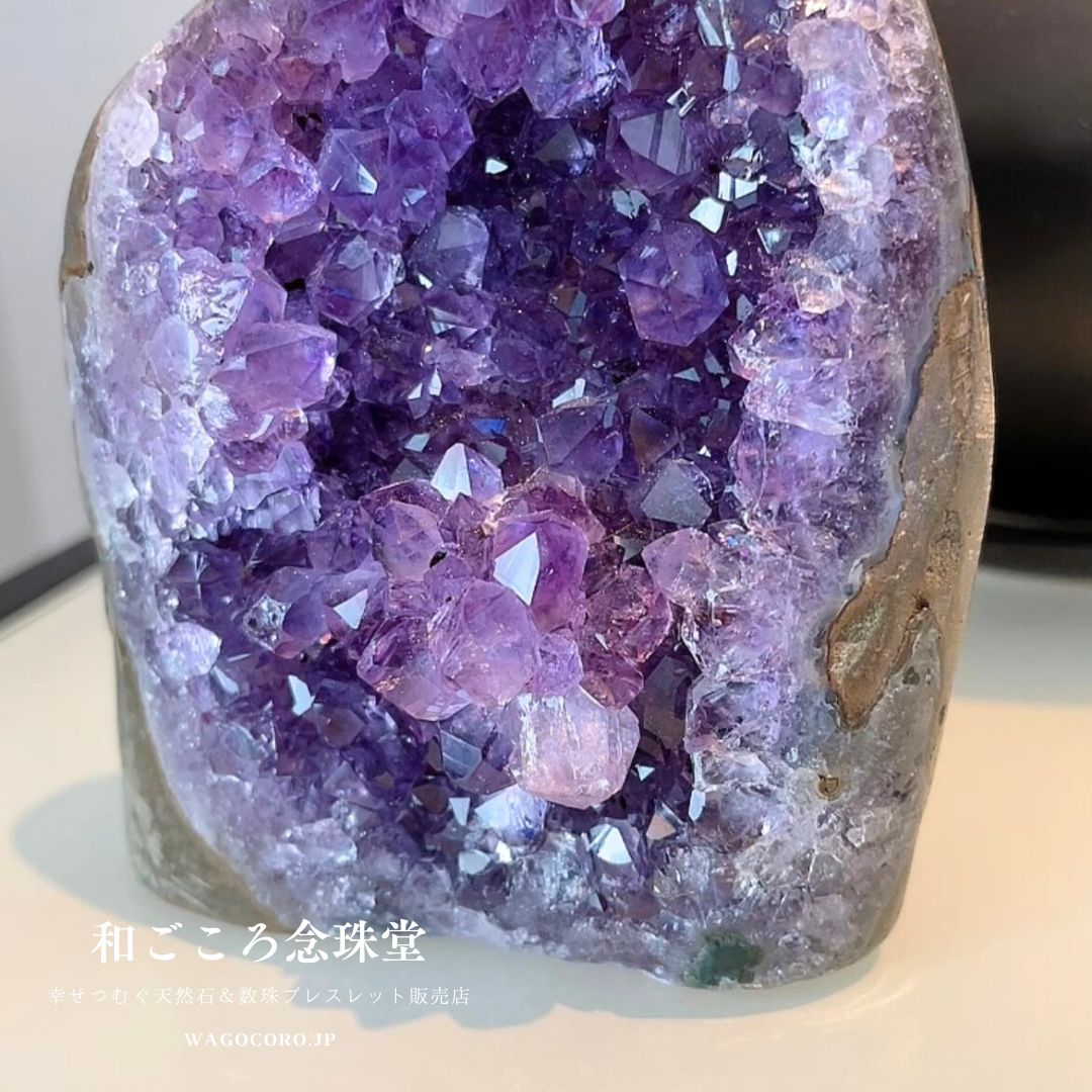 アメジストジオード 卵 2回結晶 アメジストジオード 卵 2回結晶