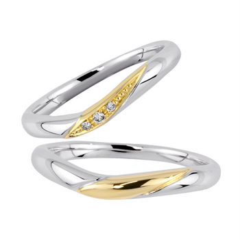 糸 ito (Pt×K18) | 広島で婚約指輪・結婚指輪は和光ブライダル（WAKO