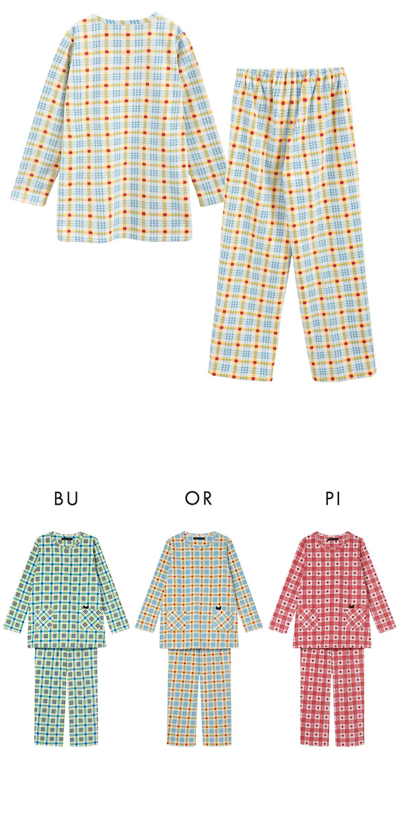 ワコール マタノアツコ フリース 長袖 パジャマ 上下セット ルーム