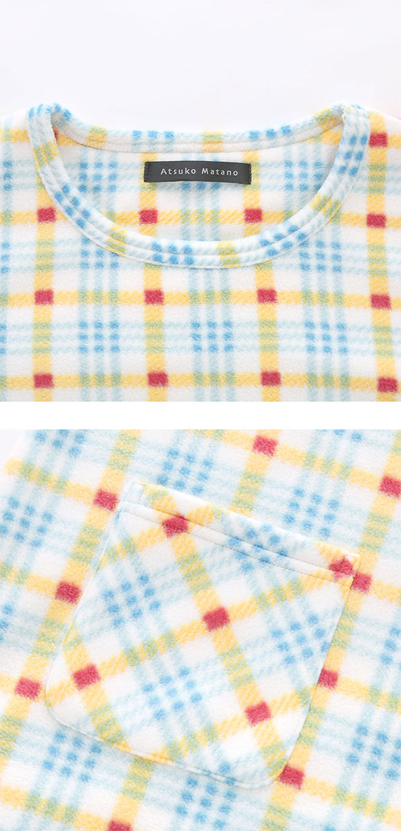 ワコール マタノアツコ フリース 長袖 パジャマ 上下セット ルーム