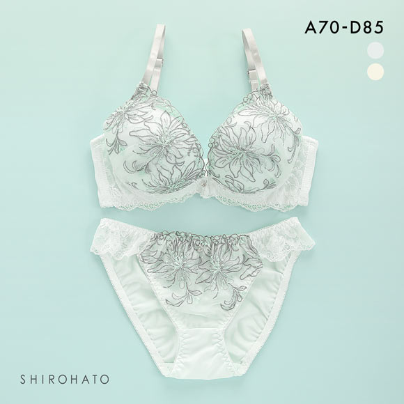 ピュアシェリ PURECHERIE ブラジャー ショーツ セット 脇高 花柄