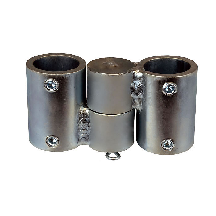 屋内単管パイプジョイント軽量扉用蝶番（φ48.6mm/φ25.4mm用クランプ