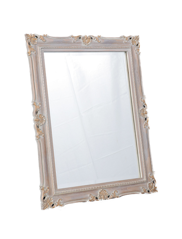 おもち【美品】アンティーク調 ミラー 壁掛け 洋風 シャビーシック