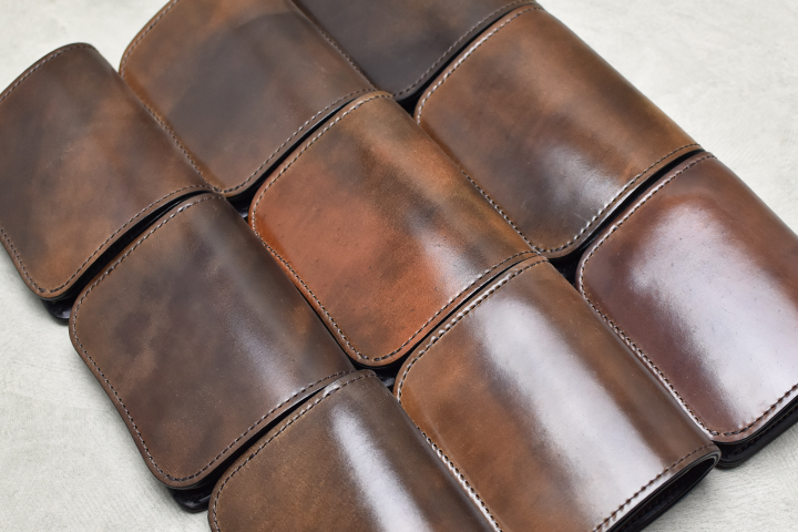 シェルコードバン（マーブル）を使用した革小物について 1 | WILDSWANS