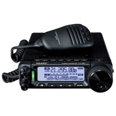 Yaesu FT-857D - Ultra-compact HF/VHF/UHF transceiver with DSP.
