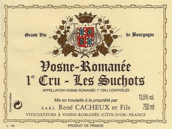 1993 Vosne-Romanée Jacques Cacheux 1993 Domaine Jacques Cacheux