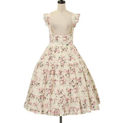 USED】ロココブーケリボンティアードロングドレス（ラベンダー