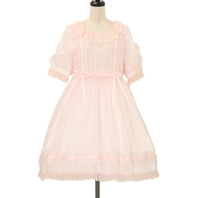 USED】カメオタイ付きクラシカルバッスルリボンワンピース +レイヤード