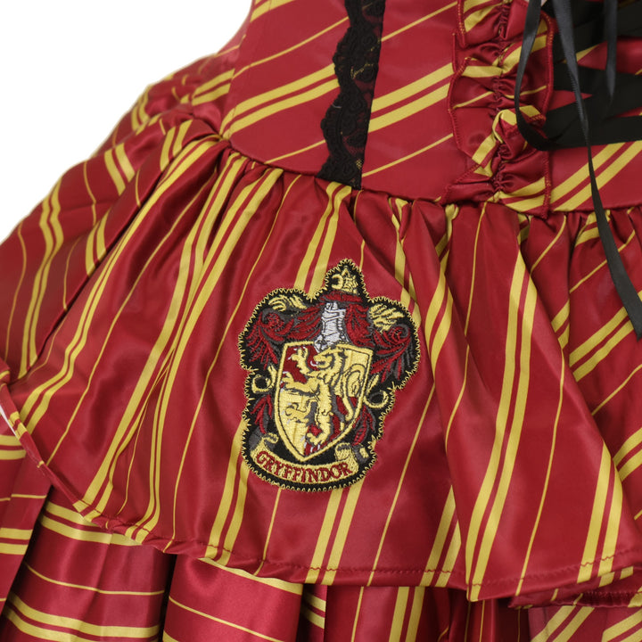USED】ハリー・ポッター フリルコルセットスカート グリフィンドール