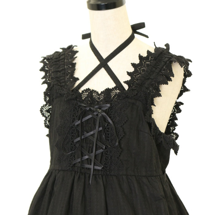 USED】からみ3段ティアードジャンパースカートセット | BABY, THE