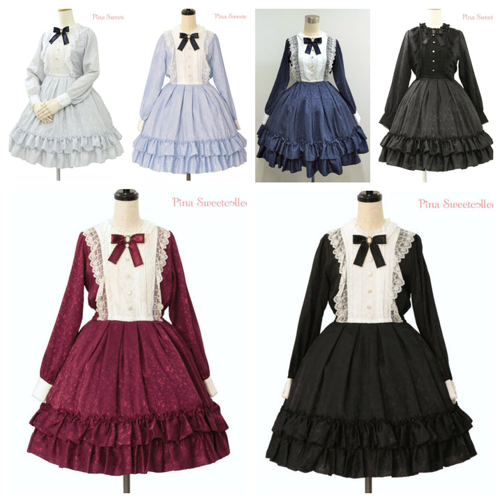 ローズジャガードワンピース【長袖】 | Pina sweetcollection