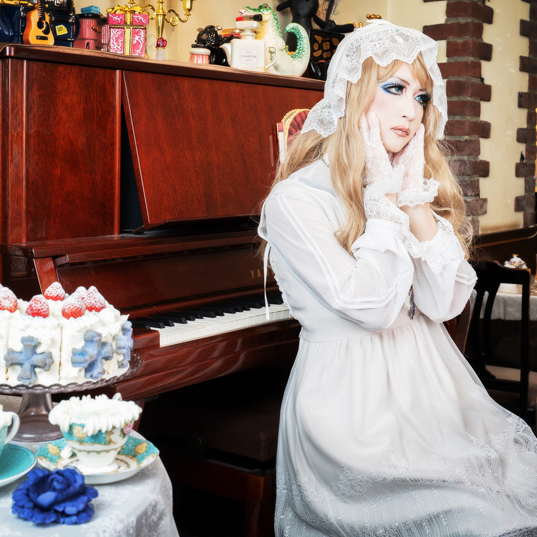 燭台エンブレムボンネット | Moi-même-Moitié | ロリータ ゴスロリ