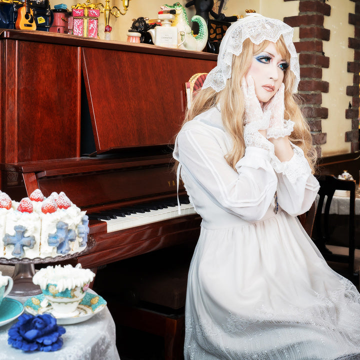 燭台エンブレムボンネット | Moi-même-Moitié | ロリータ ゴスロリ