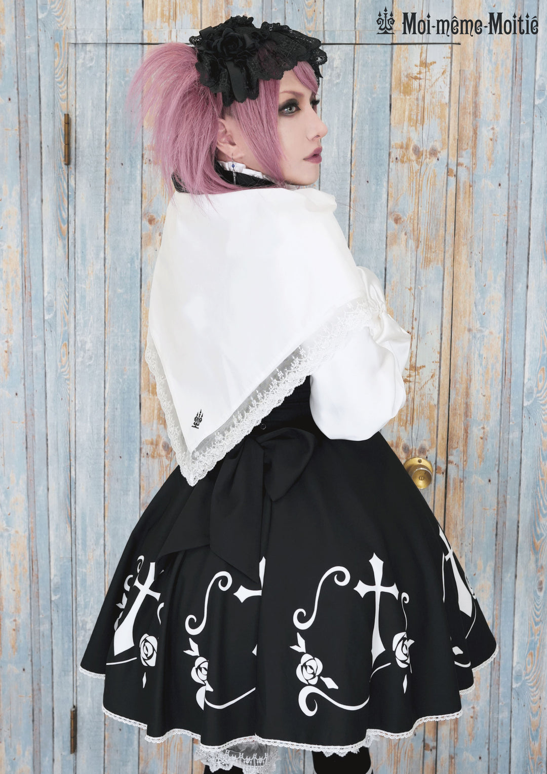 タイニーローズレース燭台刺繍スカーフ | Moi-même-Moitié | ロリータ