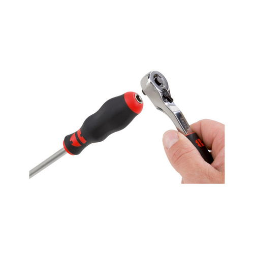 ZEBRA Screwdriver with 1/4 Inch Square Tip (Includes Ratchet