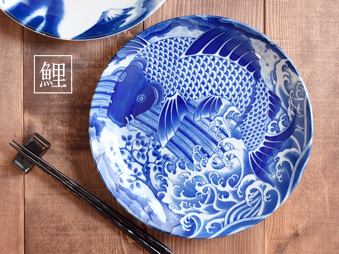 絵柄のインパクト抜群な大皿。おかずの盛り皿、ディナープレート