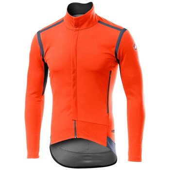 Castelli Perfetto ROS Long Sleeve Jacket - Orange TotalCycling.com
