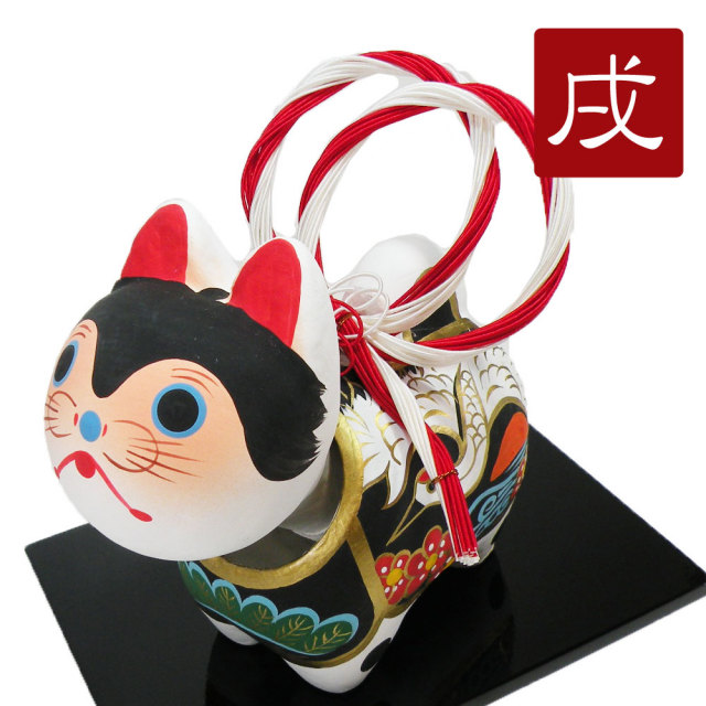 干支・戌年・2018 「首振り 犬張子雅（中サイズ）」 龍虎堂 正月飾り