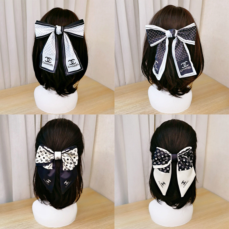 シャネル ヘアアクセサリー バレッタ 気質 リボン DIOR 大きヘアピン