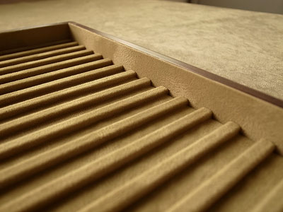 ペントレイ（蓋なし） [万年筆,波板,起毛状布,スタッキング可能,15本入れ]