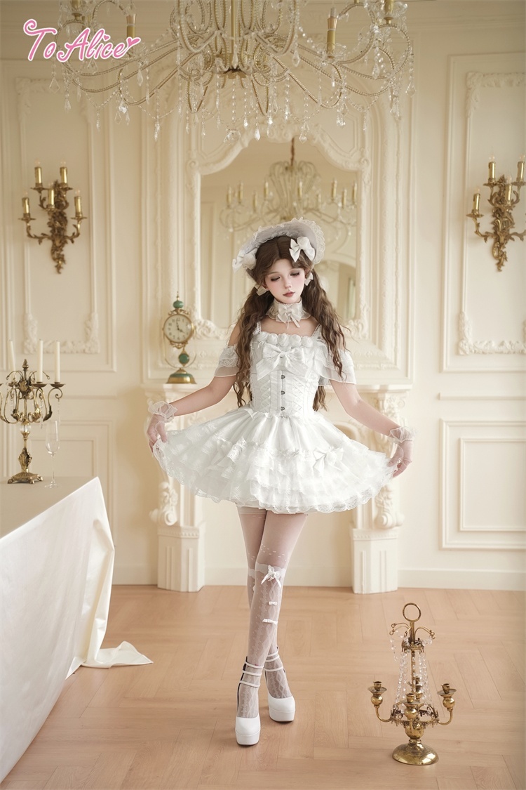 BlackShamrock】FS90 ホワイトレースヘッドドレス - To Alice