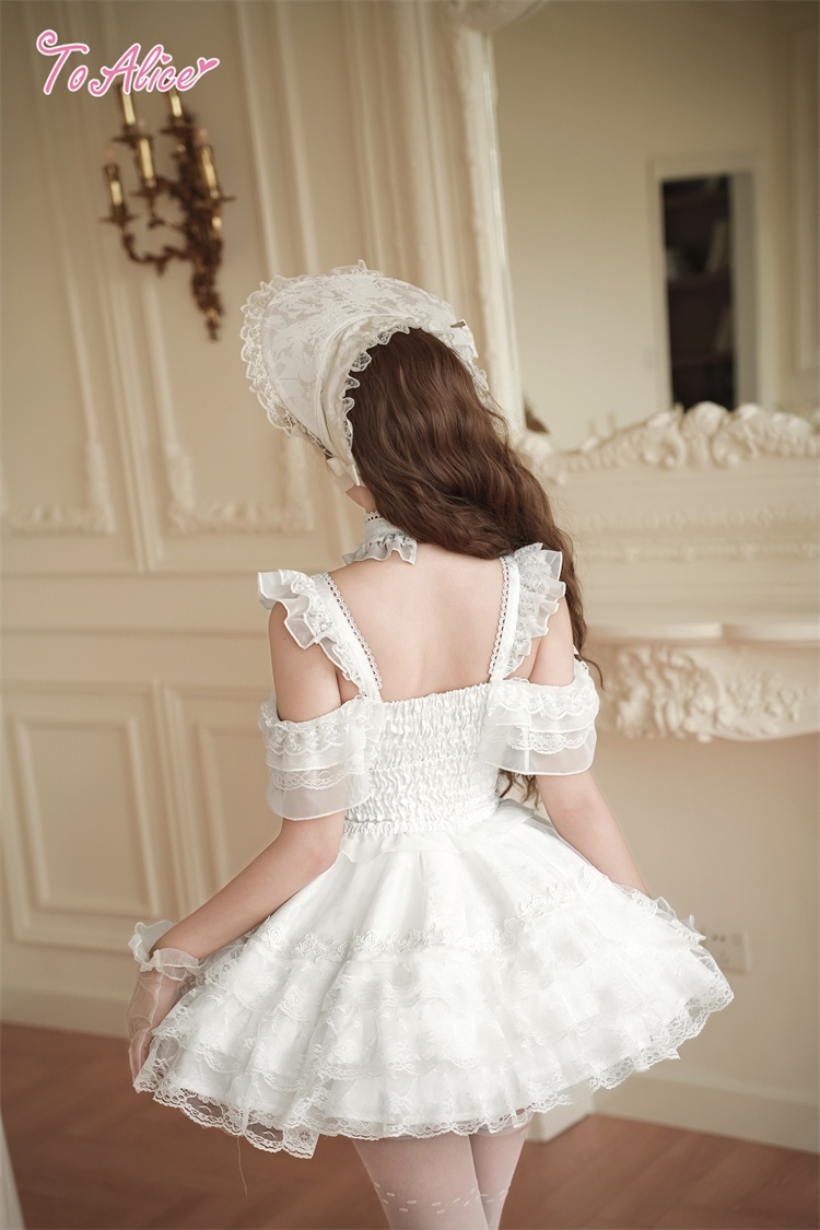 BlackShamrock】FS90 ホワイトレースヘッドドレス - To Alice
