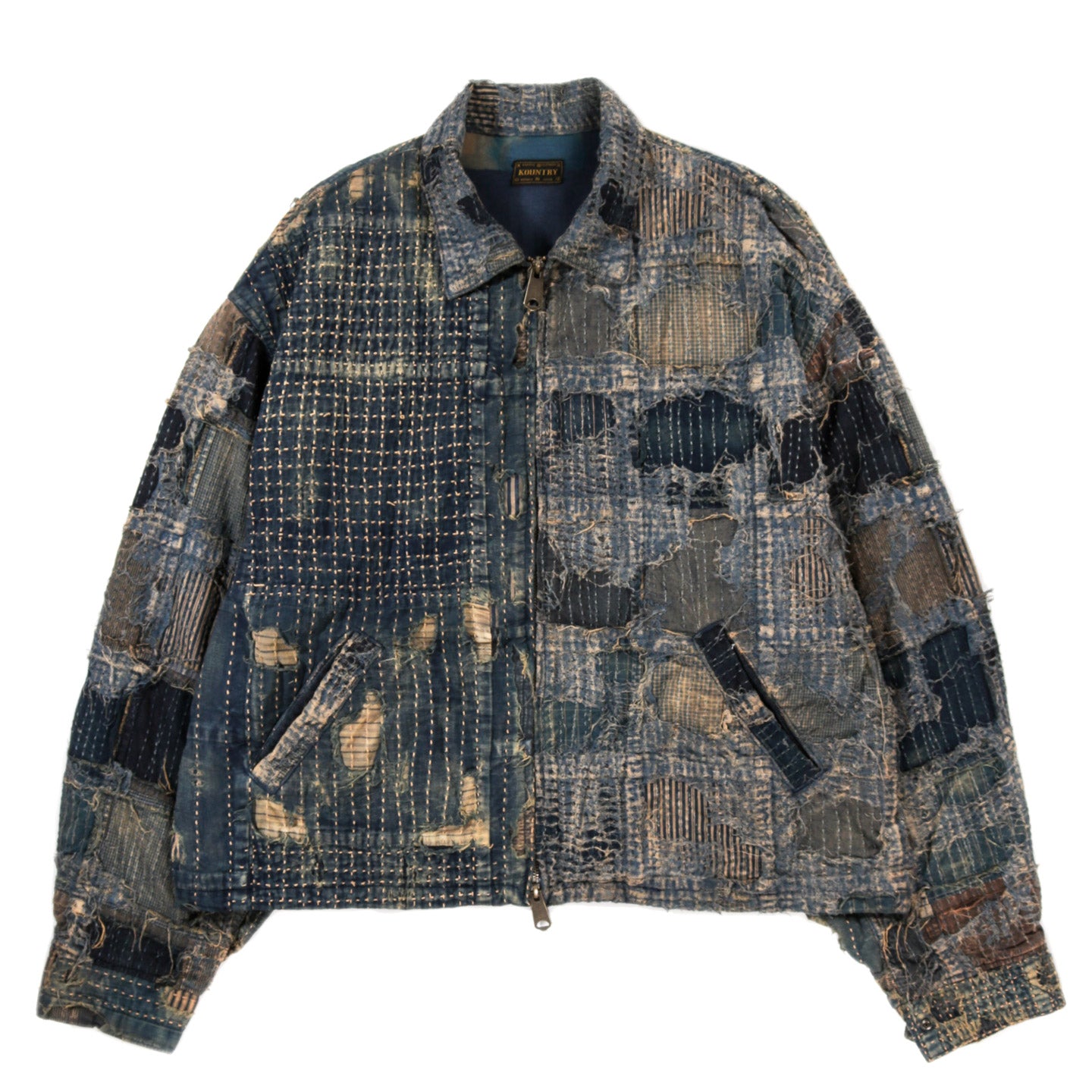 KAPITAL BORO T-BACK DRIZZLER JACKET INDIGO | TODAY CLOTHING