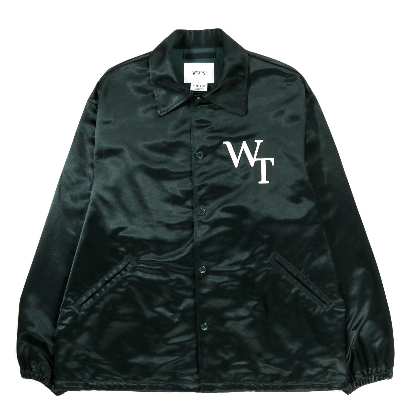 WTAPS SATIN LEAGUE JACKET GREEN | TODAY CLOTHING