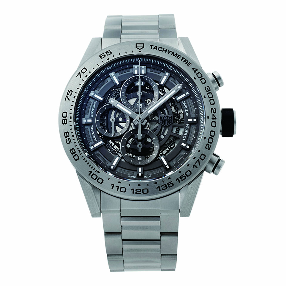 タグ・ホイヤー カレラ キャリバー ホイヤー01 クロノグラフ グレー