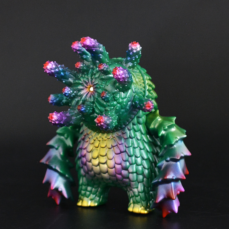 ソフビ製ユーフォルビア人 (Green × Poison purple) | 多肉植物・特別