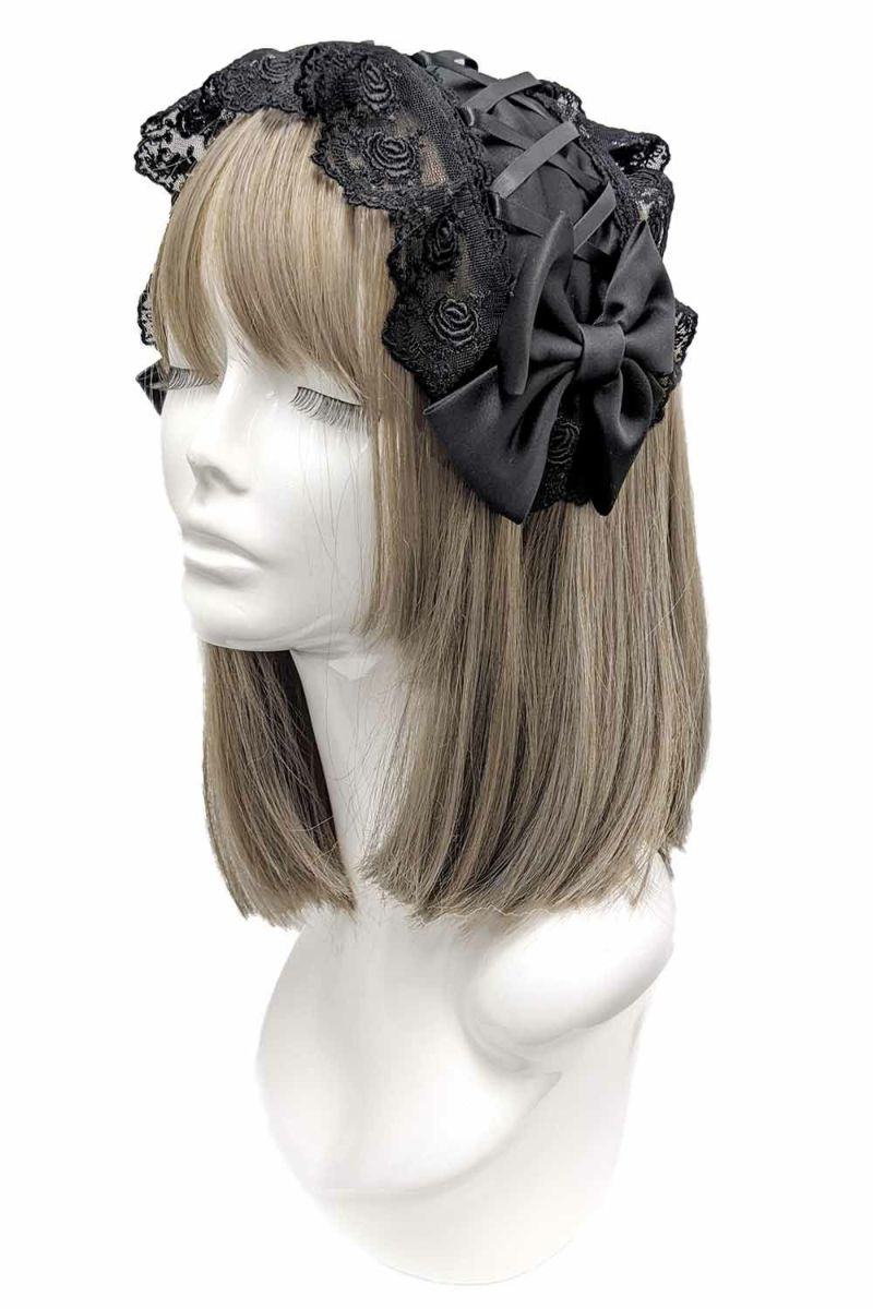 ヘッドドレスカチューシャ(黒)｜東京ロリィタ-TOKYO LOLITA｜ロリータ