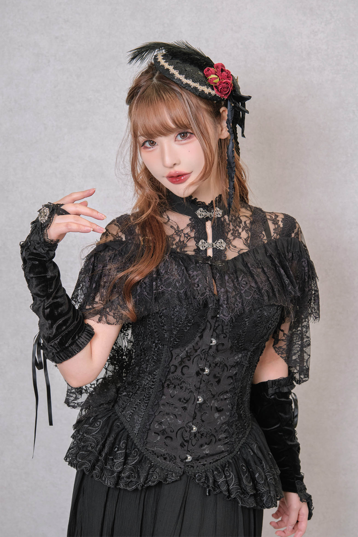 総レースデコルテフリルラインボレロ｜東京ロリィタ-TOKYO LOLITA