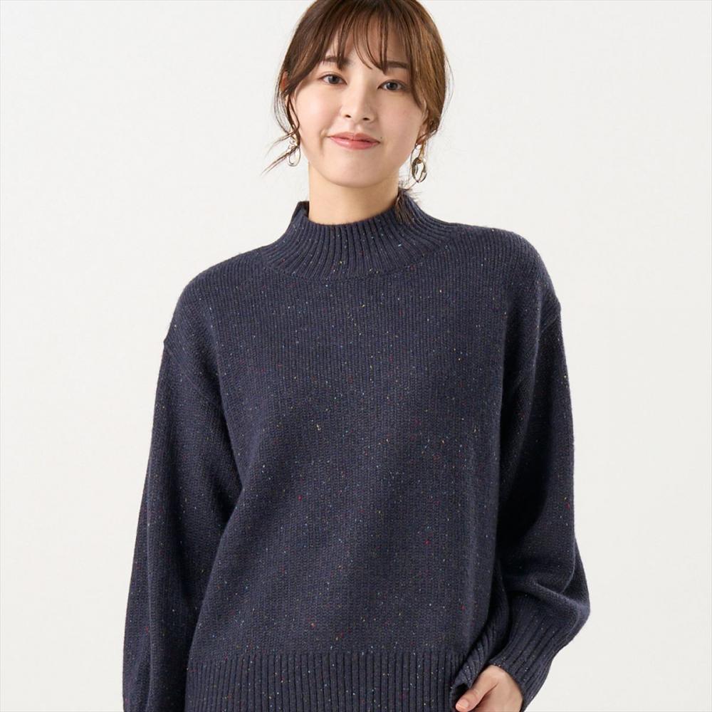 Pitta Re:)】 ニット 畦ハイネック プルオーバー レディース(M