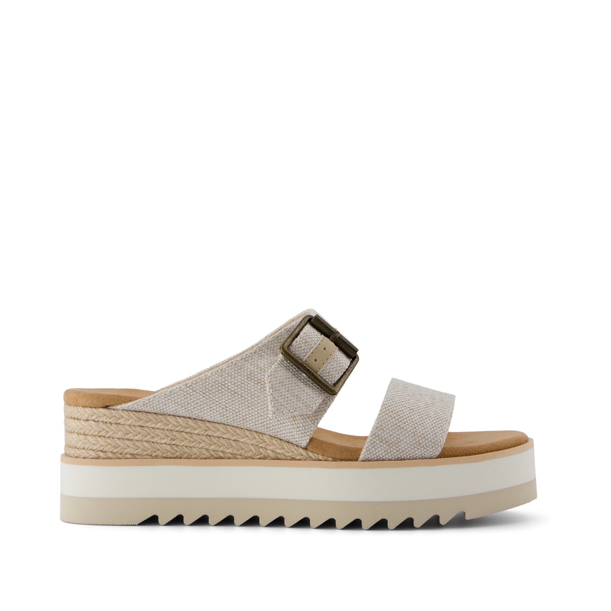 Diana Mule Buckle Wedge Sandal Natural Yarn Dye – TOMS.com