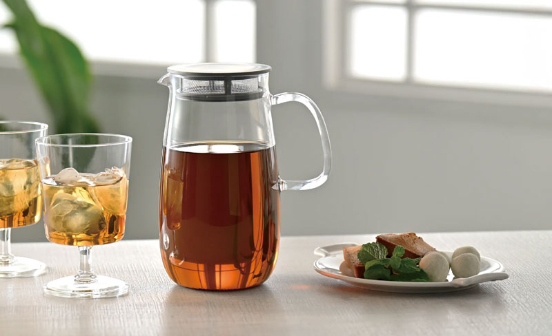 HARIO ハリオ レンジでかんたん麦茶ポット むぎちゃん ダークグレー