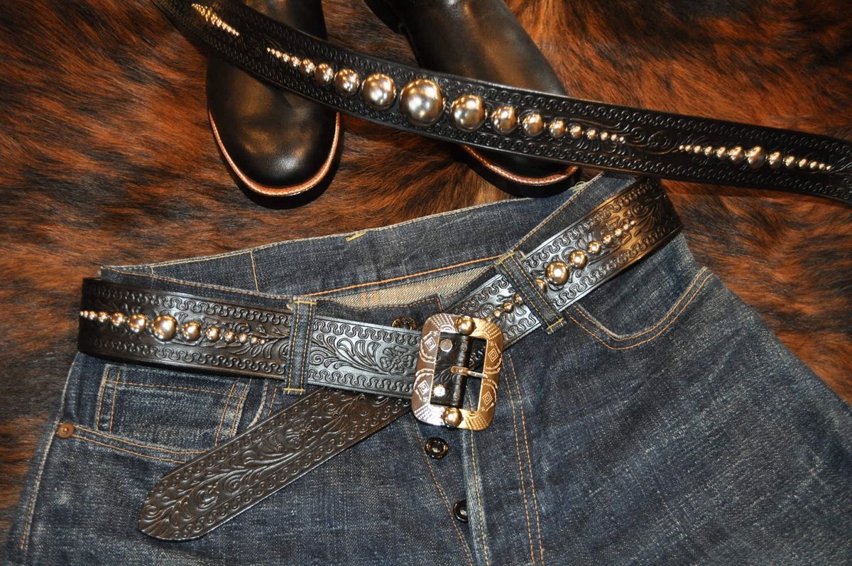 DAPPER'S × ACE WESTERN BELTS Lot.1792 GO From Tokyo Design Studs
