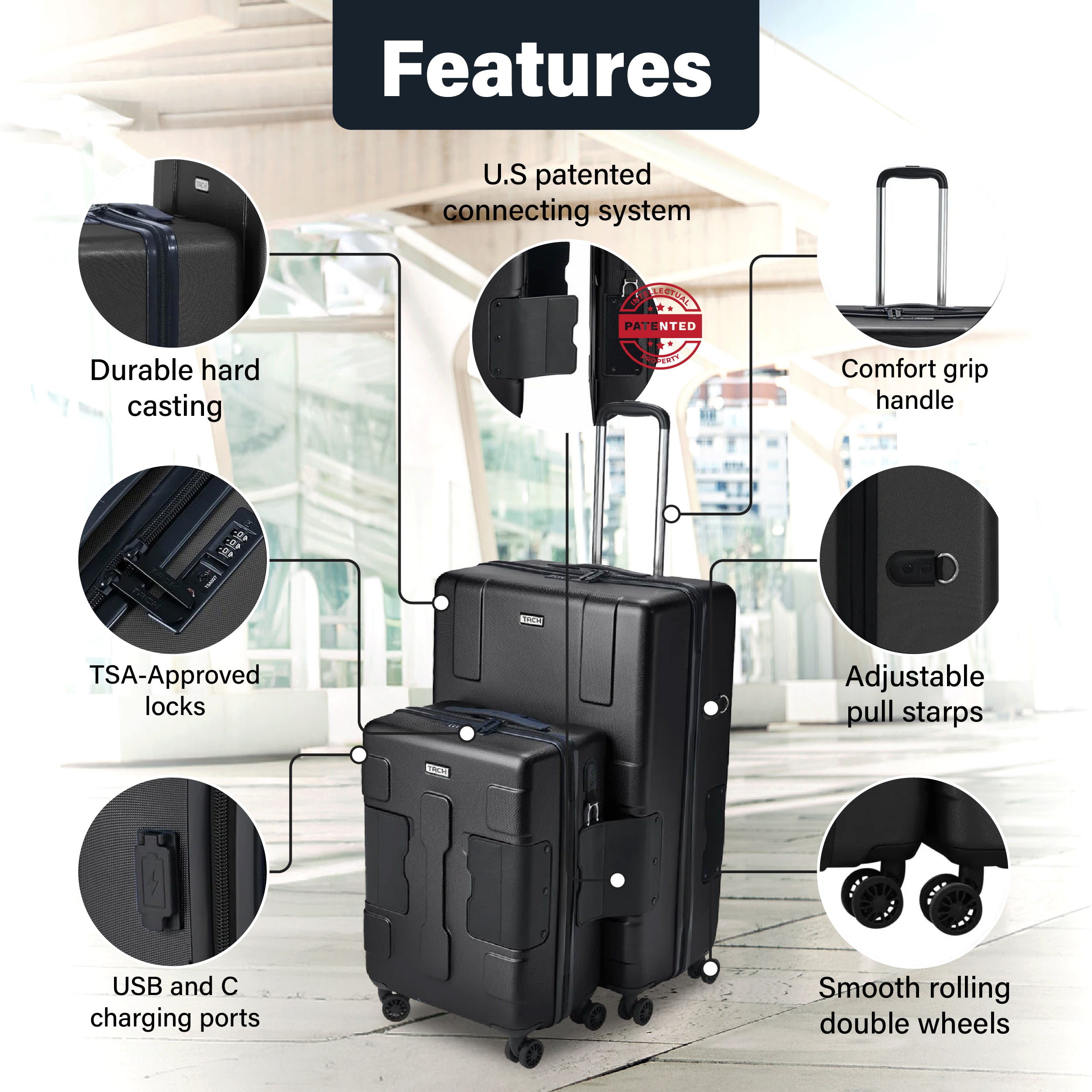 TACH V3.1 - 2 Piece Set | TACH Luggage – Tach Luggage