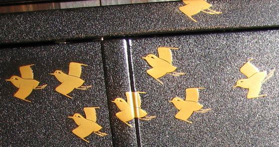 A 1009 木製輪島塗 千鳥 景色紋様蒔絵 5客turu ページ❣️ A1009 木製