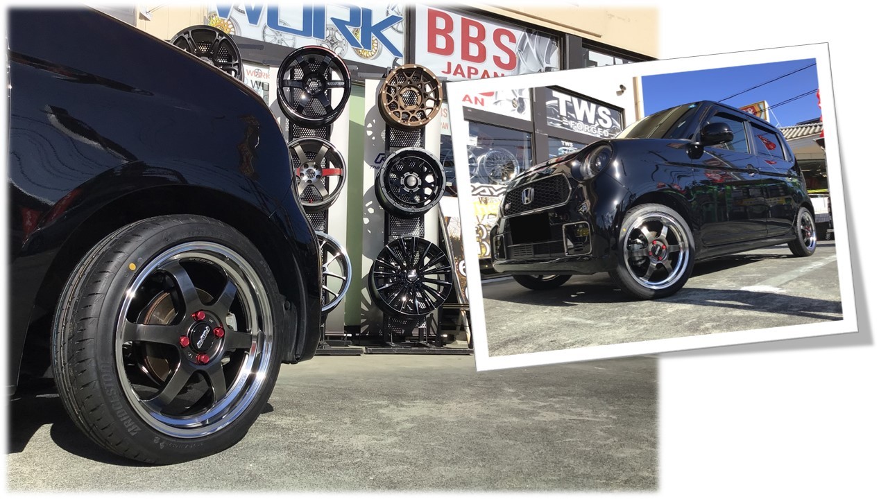 ホンダ N-ONE レイズ TE37KCR 16インチアルミホール | 店舗おススメ