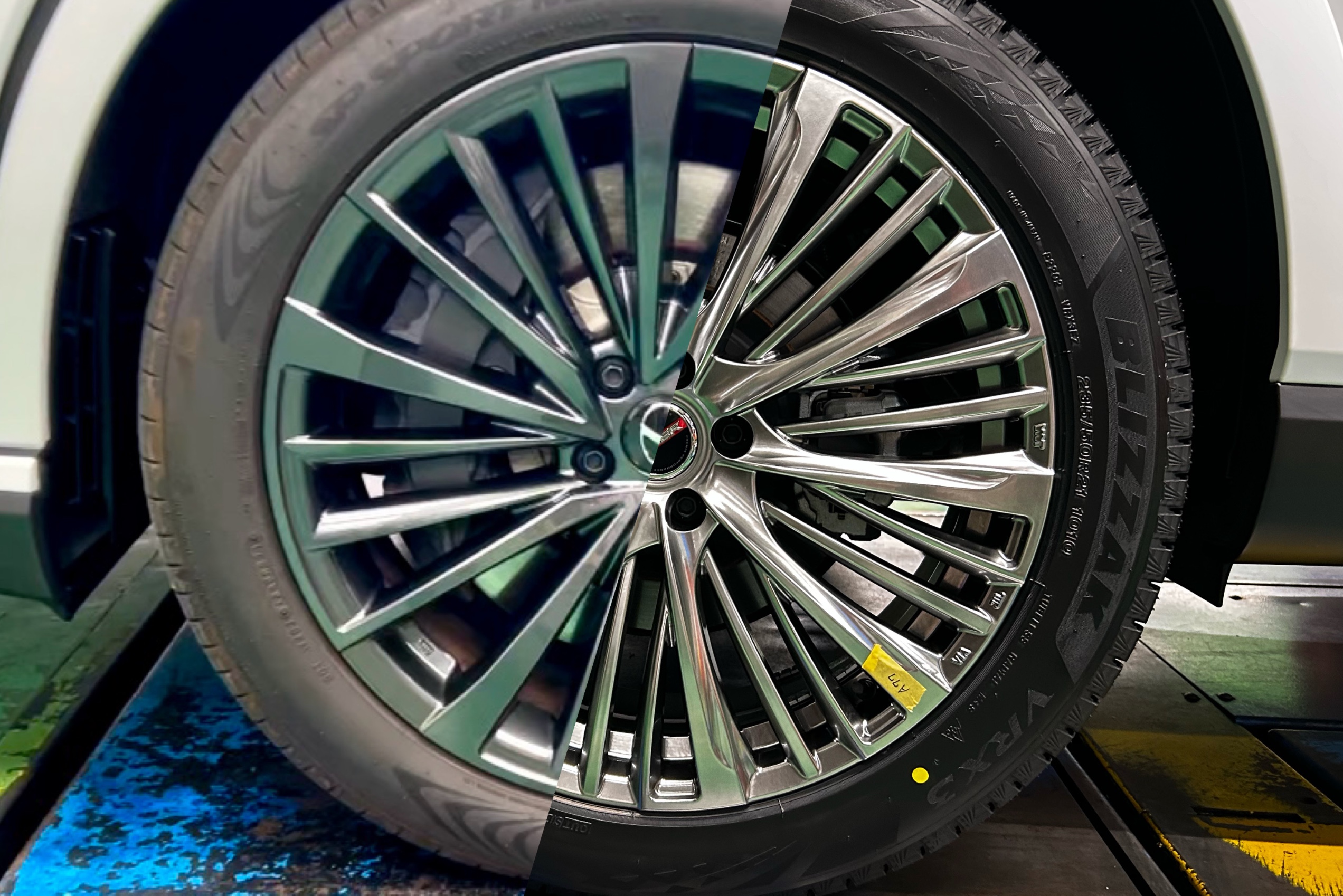 新型レクサスRX-Fスタッドレスセット品取付作業 | 店舗おススメ情報