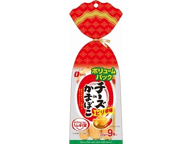 なとり チーズinかまぼこピリ辛ボリューム9本 | お菓子・駄菓子