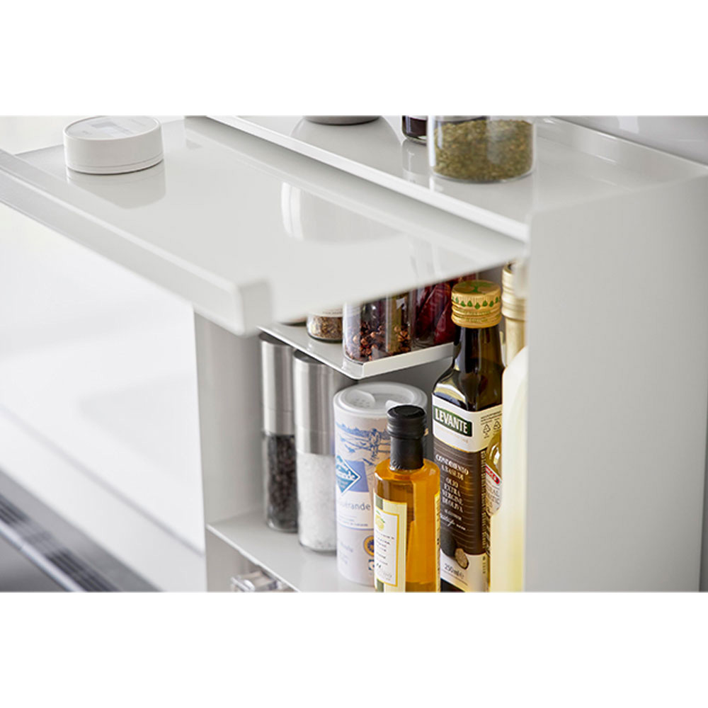 tower＞前が開く 隠せる調味料ラック タワー （ホワイト） | 商品詳細