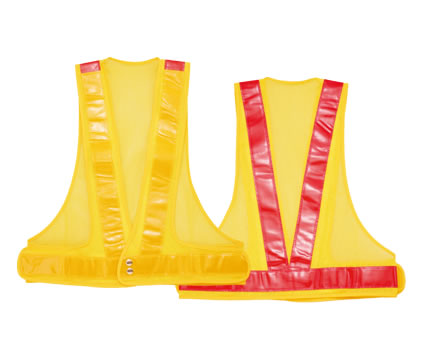 前後確認反射チョッキ ST#642-YR | 安全衛生保護具のタニザワ